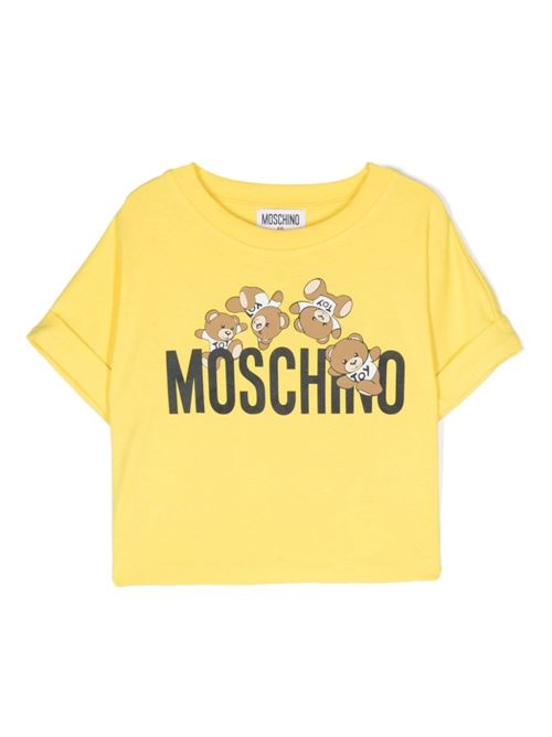 T-shirt bambina maniche corte MOSCHINO KID-TEEN | HDM068LBA0050162